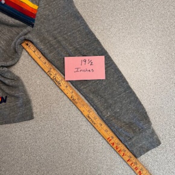 Aviator Nation 5 Stripe Hoodie - Gray - Large - Picture 11 of 11